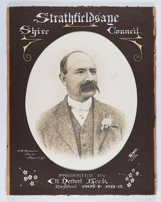 Photograph - Portrait of Councillor Keck, W H Robinson, c 1913