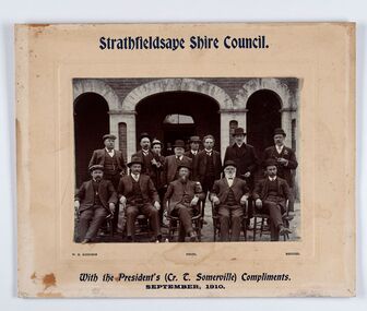 Photograph - Councillor group portrait, W H Robinson, Strathfieldsaye Shire Council