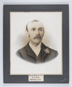 Photograph - Portrait of Councillor Orr, The Yeoman Studios, Ex. Councillor / F. Orr / Eppalock