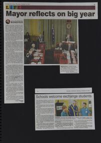 Album - Collection of memorabilia from Alec and Helen Sandner's time as Mayor and Mayoress of the City of Greater Bendigo, Alec and Helen Sandner, 2012