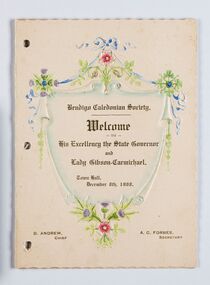 Memorabilia - Event Program, Bendigo Caledonian Society, 1908
