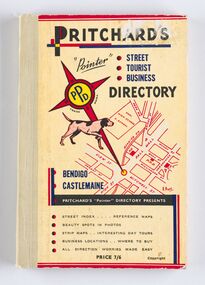 Book - Street Directory, A. E. Pritchard, Pritchards 'Pointer' Street - Tourist - Business - Directory, 1953