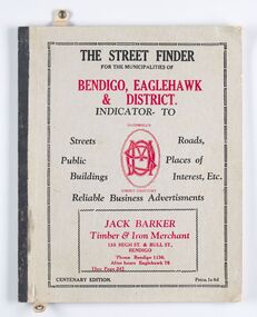 Book - Street Directory, McConnell Publisher, The Street Finder