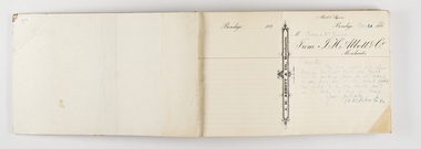 Book - Bound correspondence, RHS Abbott, c 1890
