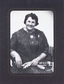 Photograph - Portrait, Martin Washington, Nell Turner, Mayoress 1965 - 66, 1974 - 75, 1976 - 77, c 1965