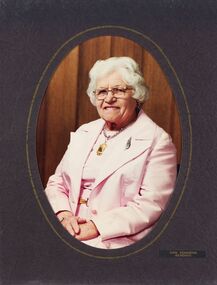 Photograph - Portrait, Don Semmens, Mollie Sandner, Mayoress 1978 -79, c 1978