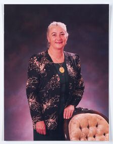 Photograph - Portrait, Richard Gibbs, Greta Balsillie, Mayoress 1993 - 94, c 1993