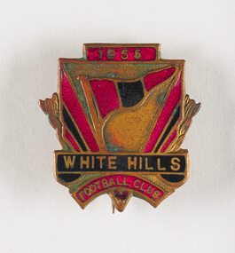 Medal - Pin, Swann and Hudson, White Hills Football Club, 1955