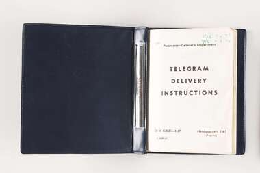 Manual, Post Master General's Department, Telegram Delivery Instructions, 1967