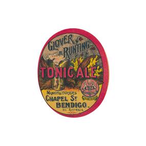 Artwork, other - Label, Harry Tulloch, Glover & Runting, c 1910