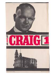 Ephemera - Council election advertising pamplets, Alec Craig, 1966