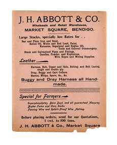 Flyer, RHS Abbott, J.H. Abbott & Co, c 1880