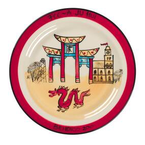Ceramic - Painted souvenir plates, Bendigo Pottery, 2010