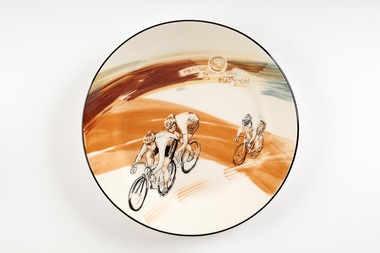 Souvenir - Ceramic platter, Bendigo Pottery, Bendigo International Madison, 2009