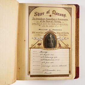 Book - WW1 Commemorative Album, Roll of Honour :: Shire of Marong, Unknown