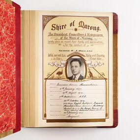 Book - WW1 Commemorative Album, Roll of Honour :: Shire of Marong, Unknown