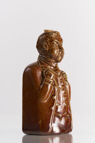 Ceramic - Bendigo Pottery :: Australian Prime Minister Flask, John C Watson, c 1975