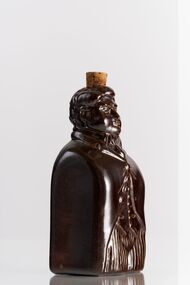 Ceramic - Bendigo Pottery :: Australian Prime Minister Flask, Sir Edmund Barton, c 1975