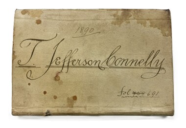 Financial record - Bank Book, Thomas Jefferson Connelly, 1890