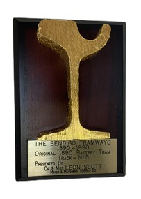 Souvenir - Tram Track, The Bendigo Tramways 1890 - 1990, 1990