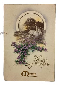 Memorabilia - Invitation and Menu Card, City of Bendigo, 1924