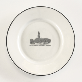Decorative object - Souvenir plate, Rudolf Kampf, 1918
