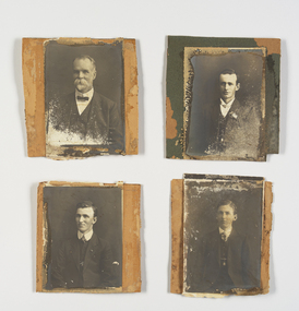 Photograph - Remnant photographs removed from an illuminated address / photo montage, J.H. Stewart Dec, E.E.M.P.C.C