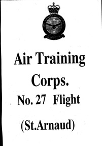 Work on paper - 27 Flight St Arnaud, History of 27Flight St Arnaud
