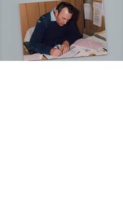 Photograph - Peter Wilson with and without hair