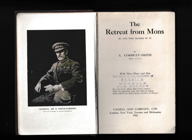 Book, A. Corbett-Smith, The retreat from Mons by one who shared in it, 1916