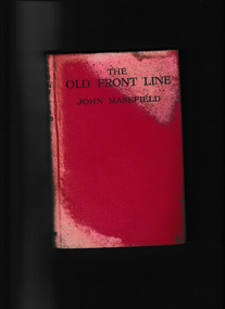 Book, Heinemann, The old front line, 1917