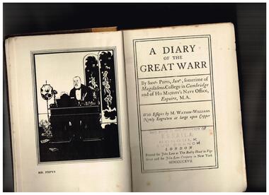 Book, John Lane, A diary of the Great War, 1917