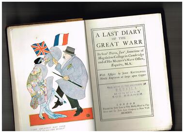 Book, Robert Massie Freeman, A last diary of the Great War, 1919