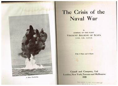 Book, Admiral of the Fleet, Viscount Jellicoe of Scapa, The crisis of the naval war, 1920