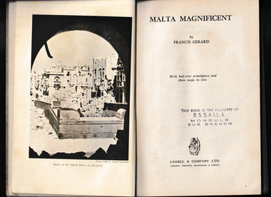 Book - Malta magnificent, Francis Gerard, 1944