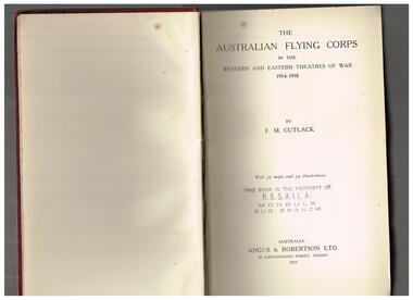 Book, Angus & Robertson Ltd, The Official history of Australia in the War of 1914-1918: The Australian Imperial Force in Sinai and Palestine, 1921-1942