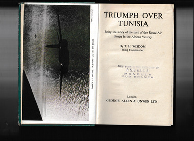 Book, George Allen & Unwin, Triumph over Tunisia : being the story of the part of the Royal Air Force in the African victory, 1944