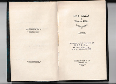Book, Hutchinson, Sky saga : a story of Empire airmen, 1944