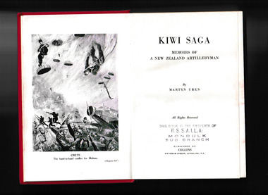 Book, Collins, Kiwi saga : memoirs of a New Zealand artilleryman, 1943