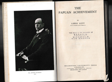 Book, Melbourne University Press in association with Oxford University Press, The Papuan achievement, 1944
