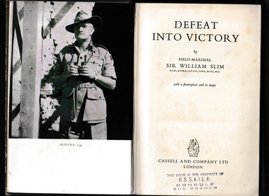 Book, Field Marshal Viscount Slim, Defeat into victory, 1956