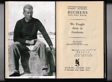 Book, Michael Joseph Ltd, We fought them in gunboats, 1944