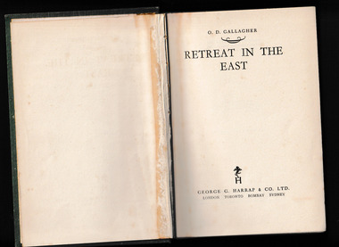 Book, O.D. Gallagher, Retreat in the East, 1943