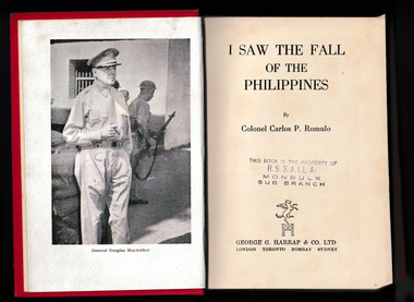 Book, George G. Harrap, I saw the fall of the Philippines, 1943
