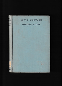 Book, A&C Black, MTB Captain: A sea yarn, 1943