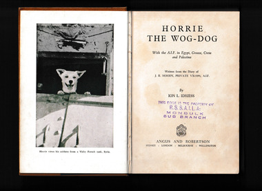 Book, Angus and Robertson, Horrie the wog-dog, 1955