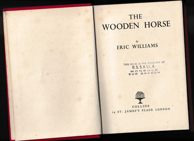 Book, Collins, The wooden horse, 1955