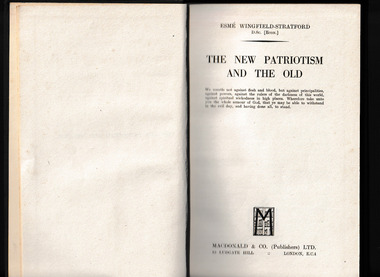 Book, McDonald, The new patriotism and the old, 1943