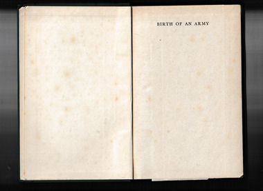 Book, Alexander Berry Austin, Birth of an Army, 1943
