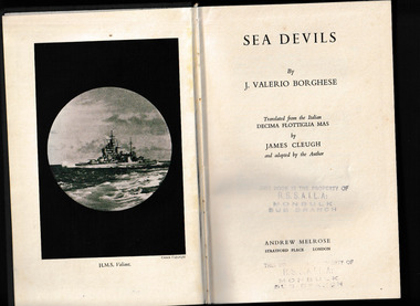 Book, Melrose, Sea devils, 1952